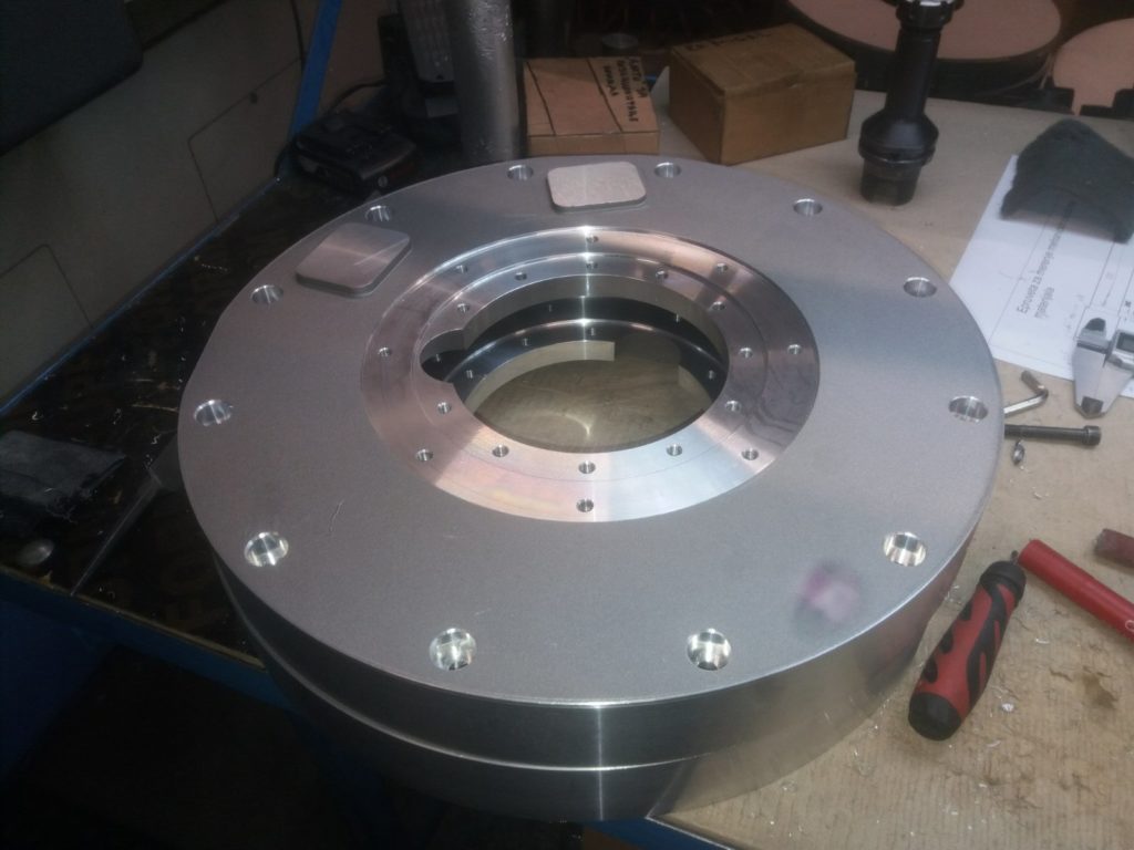 A round metal construction