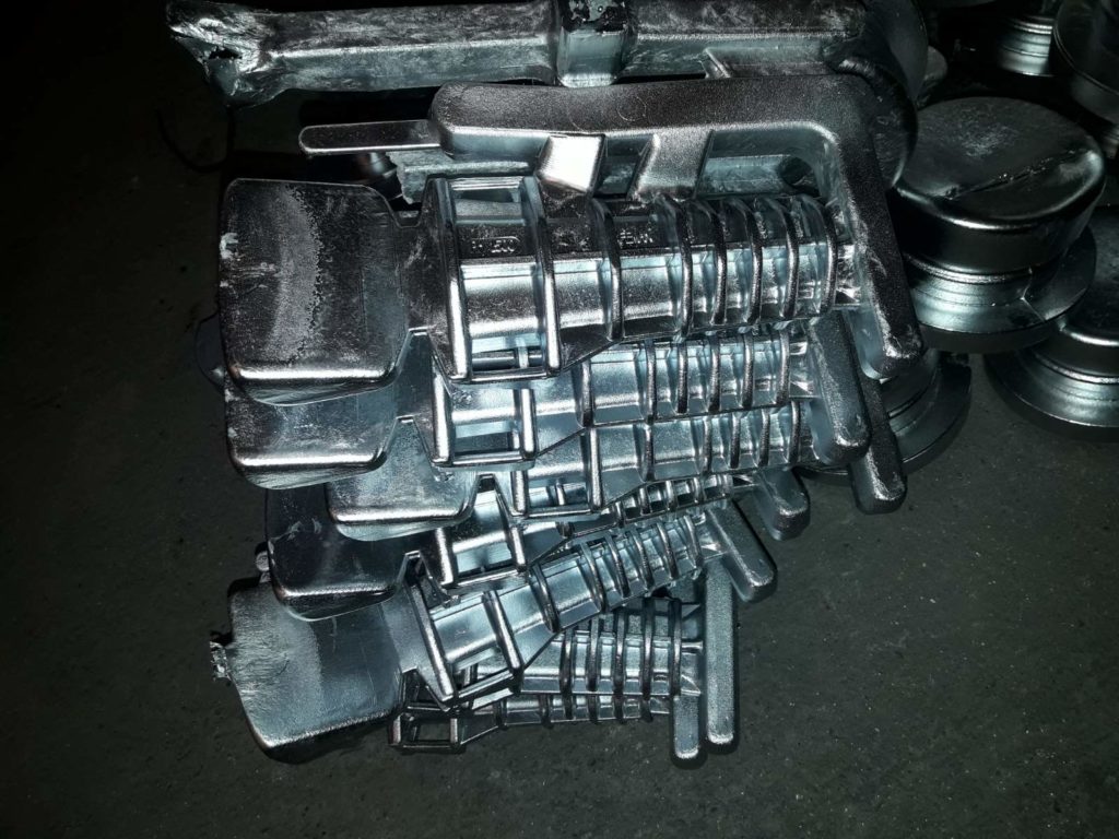 A metal product made by gravitational casting